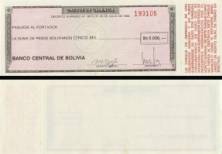 *5000 Pesos Bolivianos Bolívia 1984, P172a UNC - Kliknutím na obrázok zatvorte -